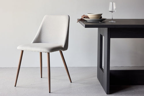 Rebellenclub Eetkamerstoel Kangasala - Set van 2 - Beige Linnen - vtwonen shop