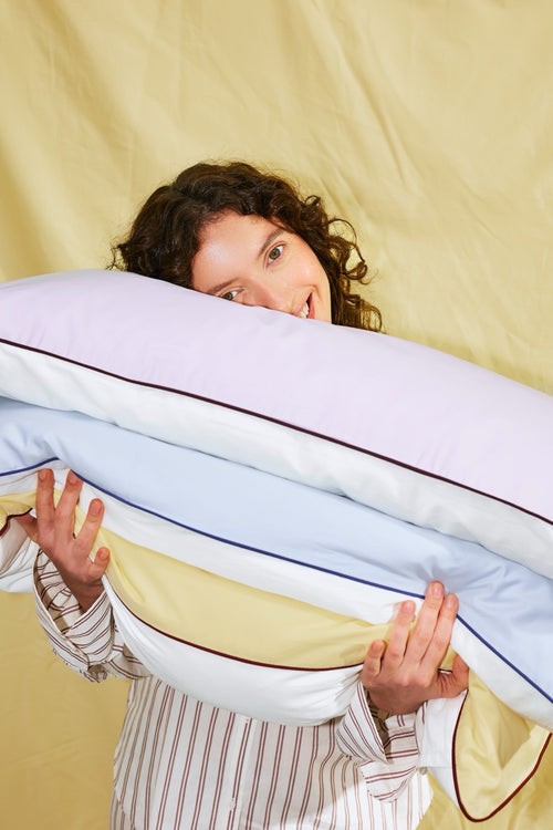 noo.ma OBA Kussensloop - 65x65 cm - Pastel Lilac - vtwonen shop