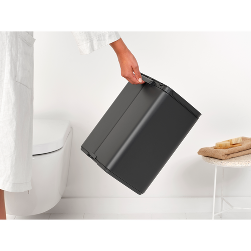 Brabantia Bo Afvalemmer, 12 liter - Mineral Infinite Grey