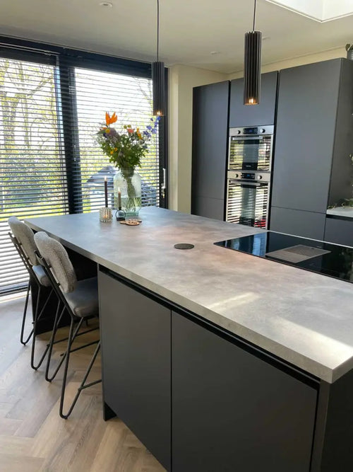 Blij Design  hanglamp Edge - 1 lichts - 7.5  x 135   cm - zwart - vtwonen shop