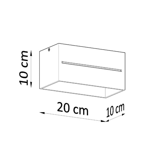 Sollux Lighting Plafondlamp LOBO 2 wit - 20x10x10cm