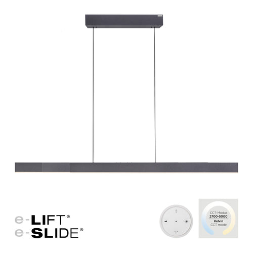 Neuhaus PURE hanglamp e-Lift - 3 lichts - 200  x 240   cm - zwart