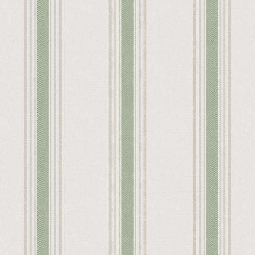 Sanders & Sanders behang strepen groen en beige - 53 cm x 10 m - 640206 - vtwonen shop