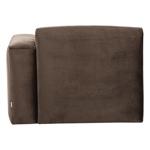 WOOOD 1-zits bank arm rechts Mojo Base - Velvet - Bruin - 74x105x97