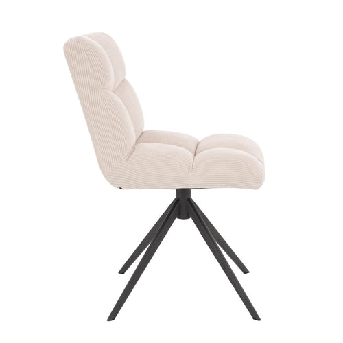 Home Deluxe Eetkamerstoel NODA Snoer Crème Aantal: 4
