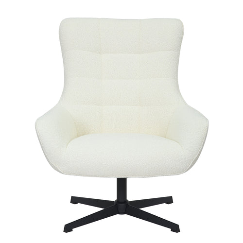 Starfurn  fauteuil Nora - wit - 85x81x99cm