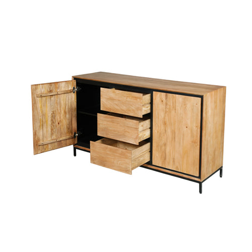 StarFurn Dressoir RichWood - Naturel Hout - 160x45x85cm - vtwonen shop