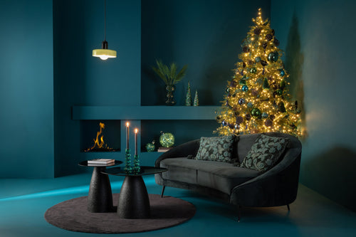 J-Line sofa Elisabeth - textiel/metaal - groen