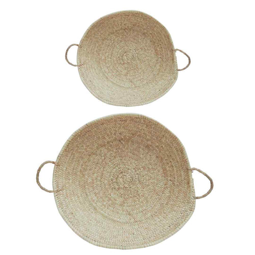 NOA MAY Mand Loulou - naturel - zeegras - Ø 55 x h 10 cm