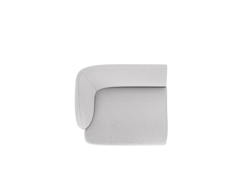 Micadoni linker module Miley boucle lichtgrijs - 90x90x70cm