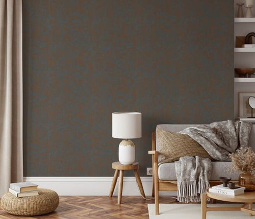 Erismann behang bladeren bruin en blauw - 53 cm x 10.05 m - 662456 - vtwonen shop