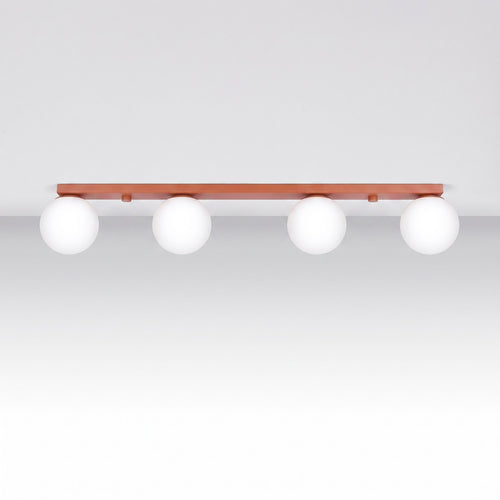 Sollux Lighting Plafondlamp YOLI 4 rode oker - 88x12x14,5cm