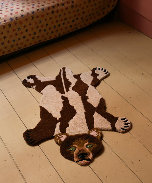 Doing Goods Quin Beer Vloerkleed - Klein 92 x 62 x 2 cm - 100% wol