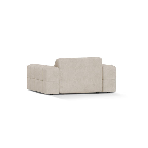 Cosmopolitan Design - Fauteuil Chicago chenille lichtbeige - 102x132x78cm
