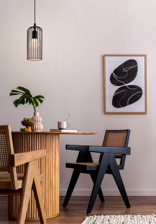 EGLO hanglamp Roccamena - 13 cm - e27 - zwart/koper