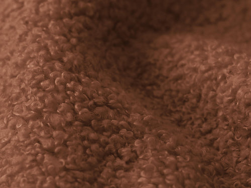 LaMiaSofa 3-zits slaapbank Ginosa - bouclé - terracotta - 266x121x95