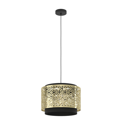 EGLO hanglamp Sandbach - e27 - ø 42 cm - zwart/goud - staal - vtwonen shop