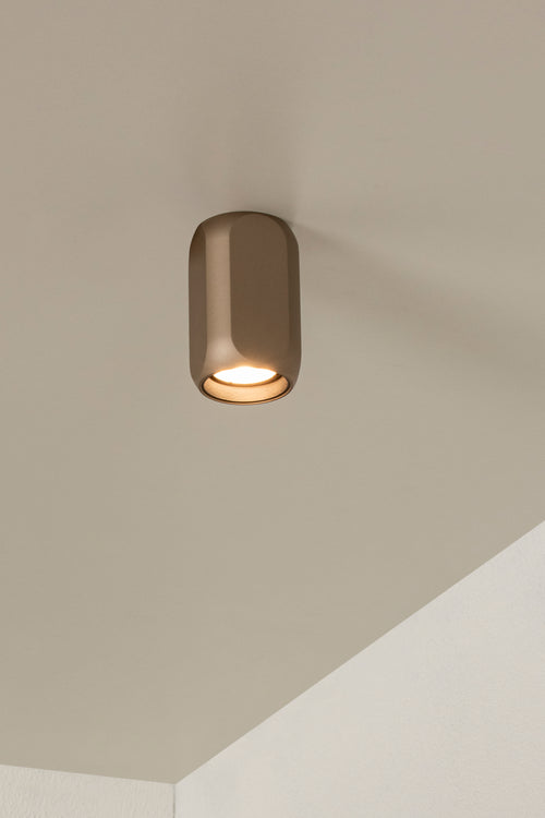 Lucide plafonnière BRAGA - 1xGU10 (MR16) - Koffie