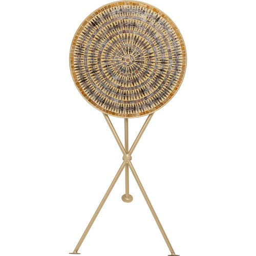 Kare Design Bijzettafel Clack Mosaic Ø35cm bruin