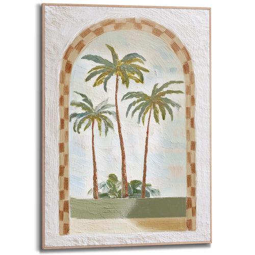 Reinders schilderij Zonnige Palmen - 70x50cm