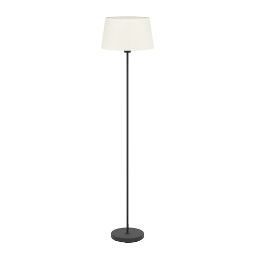 EGLO staande lamp Febres - e27 - textiel - zwart/wit