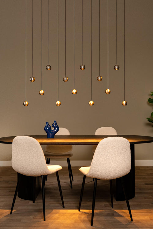 Lucide hanglamp MONTANA - Geïntegreerde LED - Grijs ijzer