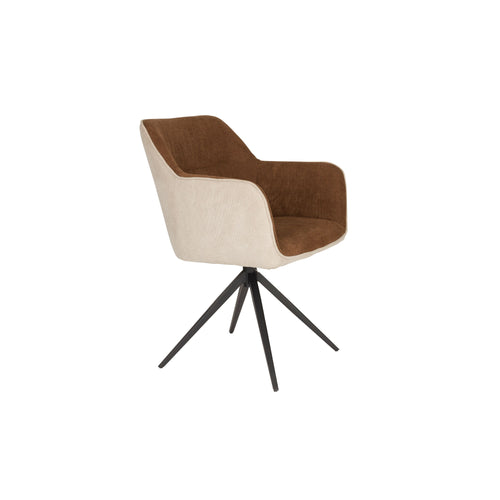 Housecraft Living Daley Eetkamerstoelen Beige/Bruin - Set van 2 - vtwonen shop