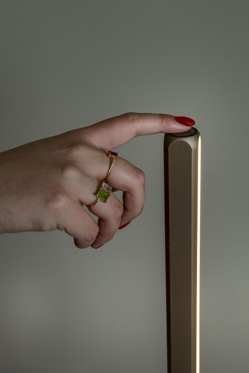 Lucide vloerlamp BRAGA - Geïntegreerde LED - Koffie - vtwonen shop