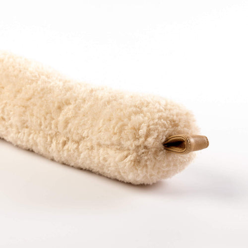 LOTUS - tochtstopper 90x8x7 cm - teddystof - beige - vtwonen shop