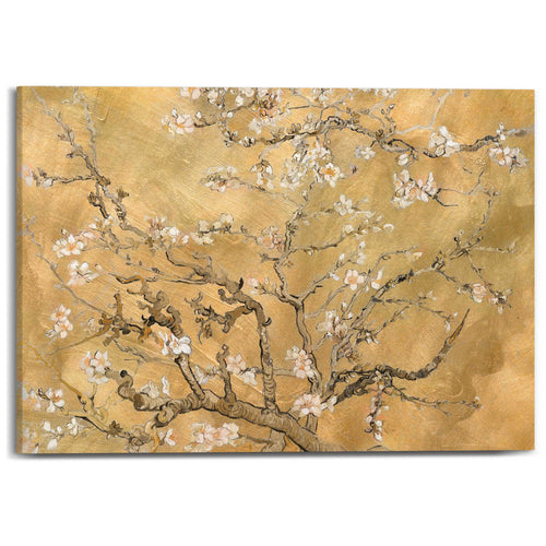 Reinders Van Gogh - almondblossom gold schilderij -  goud - woonkamer - 50x70cm