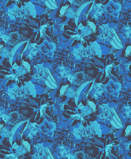 Masureel behang bladeren blauw - 53 cm x 10.05 m - 630597 - vtwonen shop