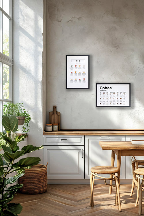 Zwarte lijst met kader 40x30 koffiegids - vtwonen shop