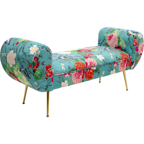 Kare Design Bank Trono Flower Fever blauw