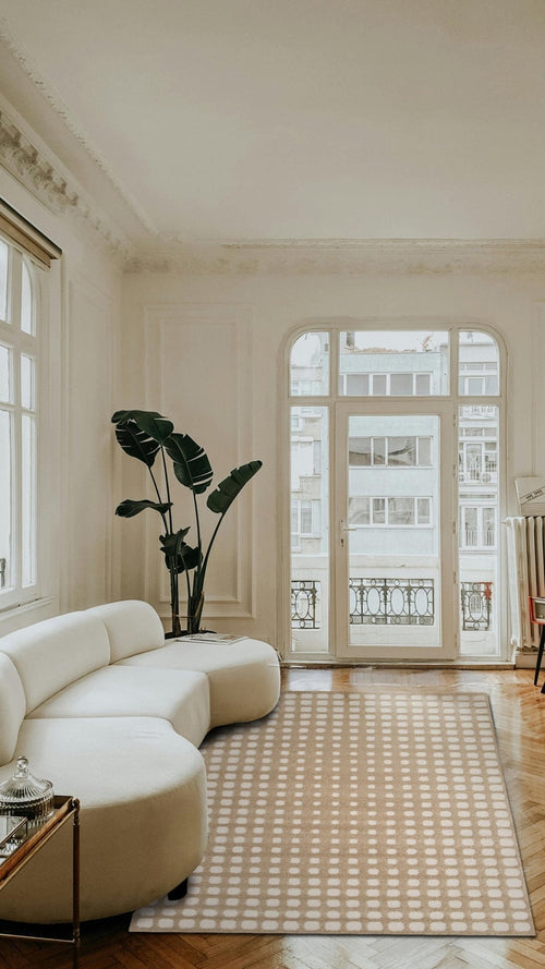 AFK Living vloerkleed Pixel - reliëfeffect - kastanje - 120 x 170 cm - vtwonen shop