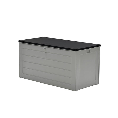 Primo kussenbox - kunststof - 680L - 146x71 cm - donkergrijs - zwart