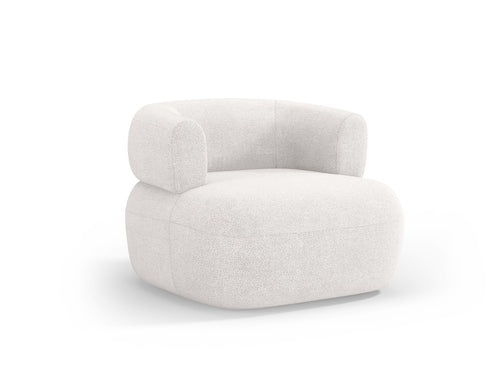 Micadoni Fauteuil Jenny boucle, ivoor - 88x90x73cm