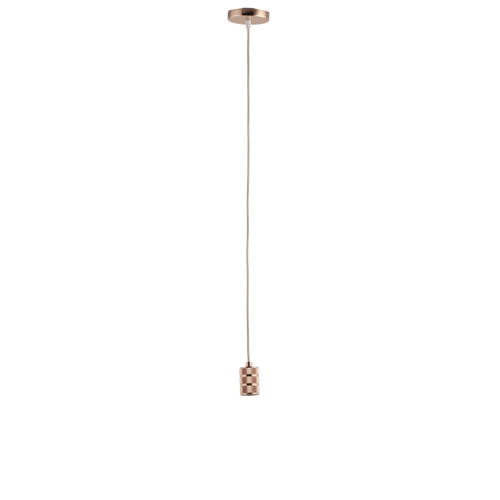 Lighto | Pendel Rosé Goud E27 Fitting | Retro | 1.5m Snoer | Met Plafondkap - vtwonen shop