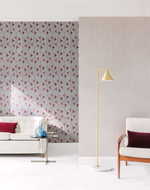 Masureel behang geometrische vormen oranje - 53 cm x 10.05 m - 630927 - vtwonen shop