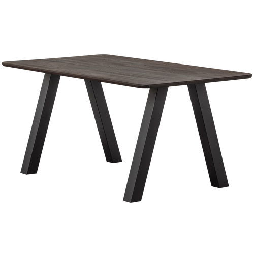 WOOOD eettafel afgerond vingerlas Tablo - Eiken - Mystic Brown - 160x90