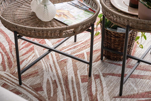 Set van 2 bijzettafels Benidorm - wicker & aluminium - binnen / buiten - vtwonen shop