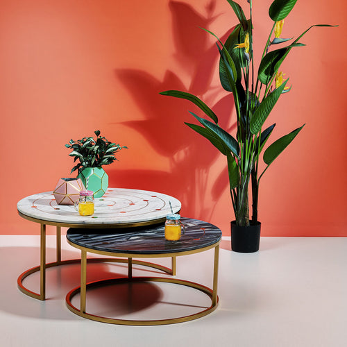 Kare Design Salontafel Mystic rondje set van 2