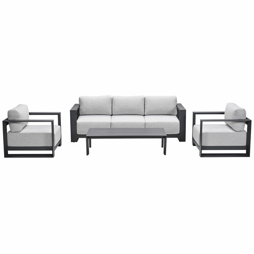Garden Impressions loungeset Malakka valley sand 4-delig