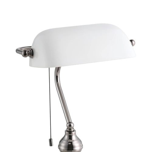 EGLO bureaulamp Banker - tafellamp - e27 - 39 cm - wit - vtwonen shop