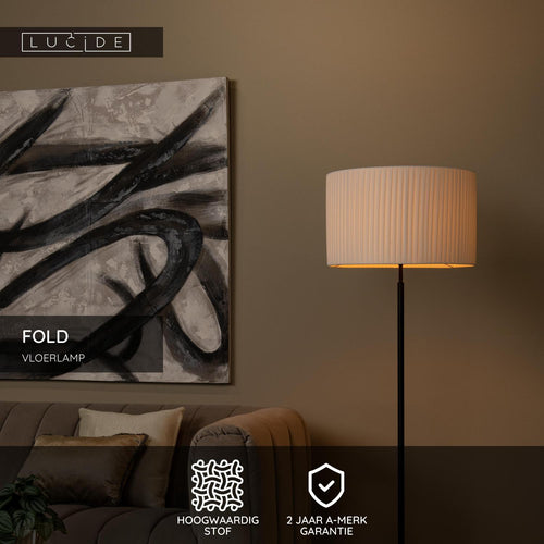 Lucide vloerlamp FOLD - 1xE27 - Wit
