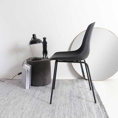 Nolon Nora-Pip Eetkamerstoelen Set van 2 - Zwart - Zwart Onderstel - vtwonen shop