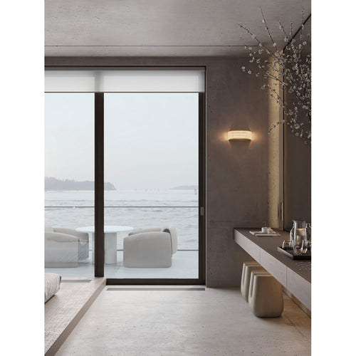 Nova Luce KINARA Geïntegreerde LED-wandlamp Platinum Gold LED 6W 390lm 3000K