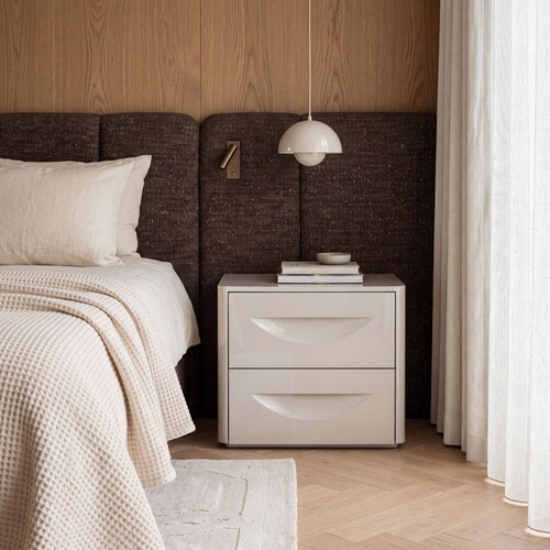 DÉJA Living Nachtkastje Setra - Glossy Crème - 58x41x51cm