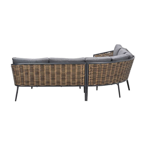 Garden Impressions loungeset San Vito donker grijs - 4-delig
