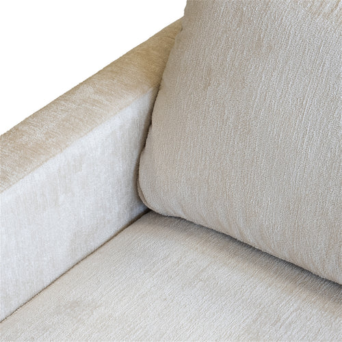 Giga Meubel Bank Florence 4-zits - Stof/Metaal - Beige