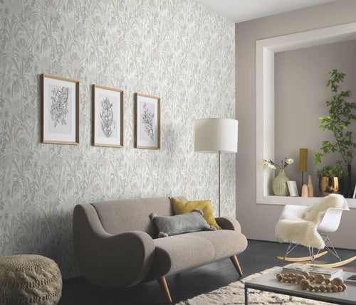 Erismann behang bladeren beige - 53 cm x 10.05 m - 661619 - vtwonen shop